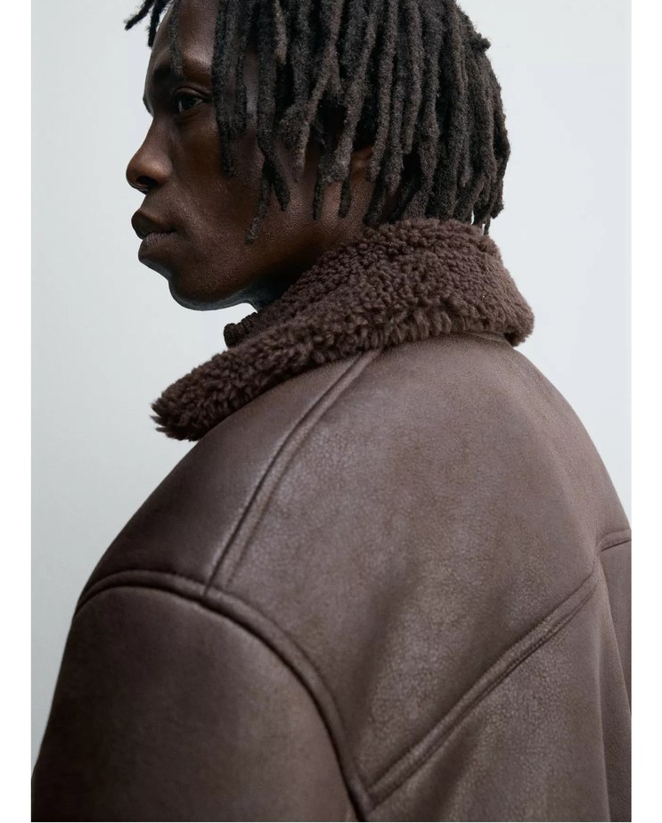 Zara Çift yüzlü Suni Deri Erkek Ceket - Görsel 4