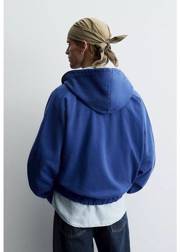 Zara boxy fit kapşönlu Sweatshirt - Görsel 3