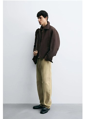 Zara Crop Erkek Ceket - Görsel 8