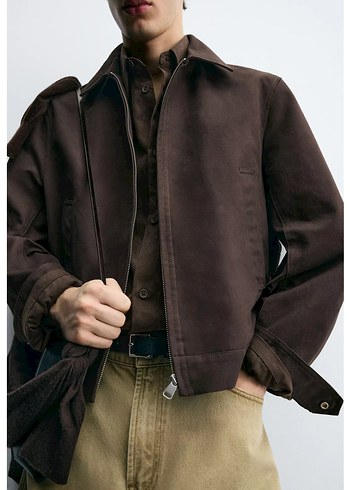 Zara Crop Erkek Ceket - Görsel 3