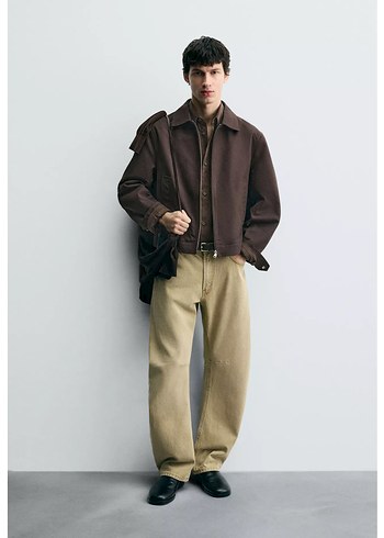 Zara Crop Erkek Ceket - Görsel 7