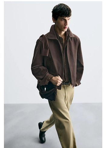 Zara Crop Erkek Ceket - Görsel 4