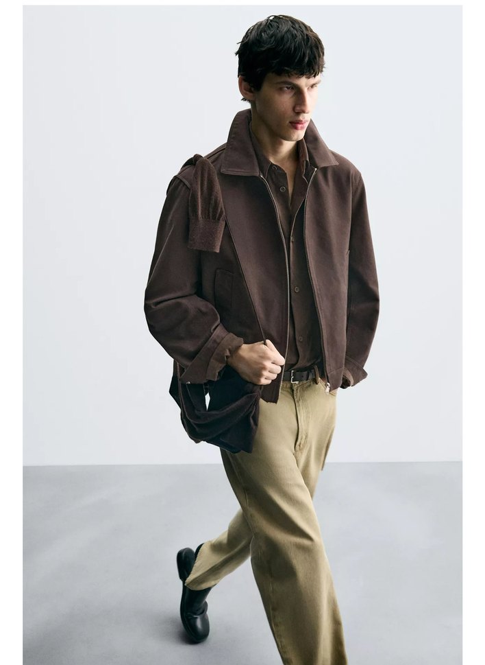 Zara Crop Erkek Ceket - Görsel 4