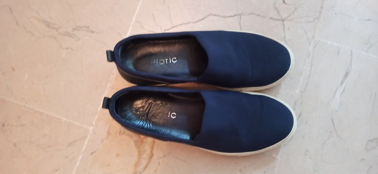 Kadın Lacivert Espadril Klasik Spor Ayakkabı - Görsel 4