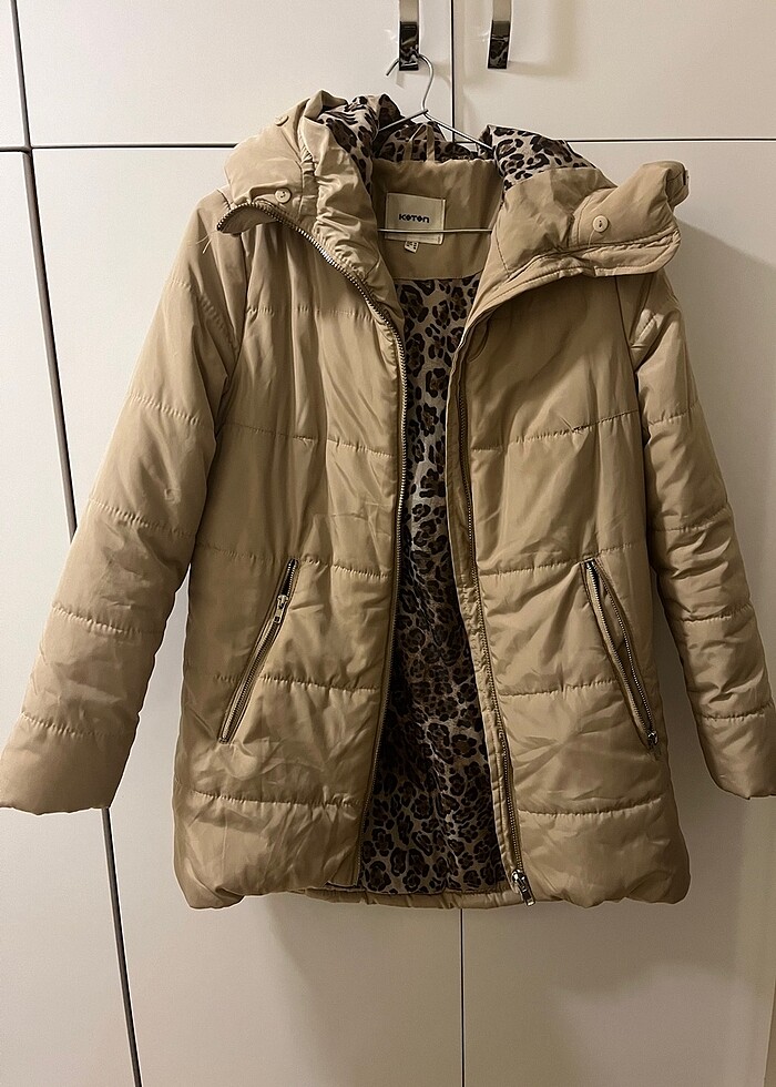 Koton leopar mont - Görsel 3