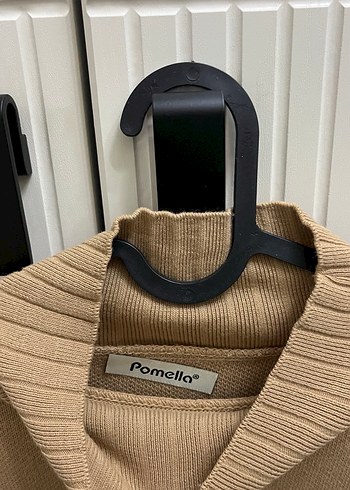 Bej Boğazlı Örme Kadın Kazak - Görsel 3