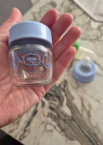 Pastel Mavi Bebek Biberonu - Görsel 3