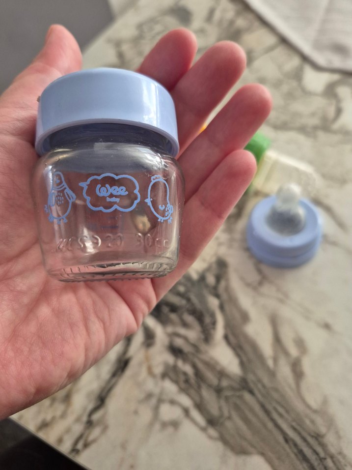 Pastel Mavi Bebek Biberonu - Görsel 3