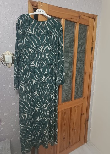 Yeşil Uzun Bohem Anne Elbisesi - Görsel 3