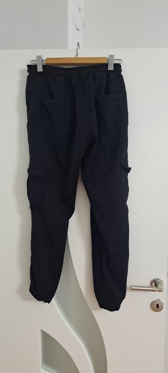 Erkek Siyah Bel Bantlı Rahat Outdoor Eşofman - Görsel 2