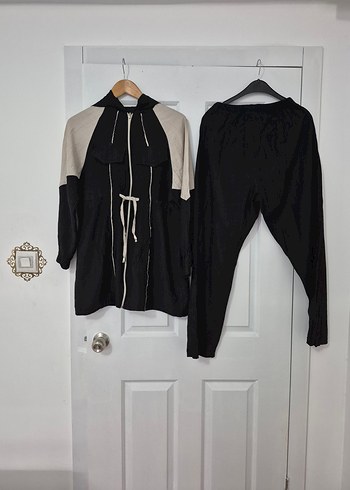 Siyah tesettür Kadın Eşofman Takımı - Görsel 6