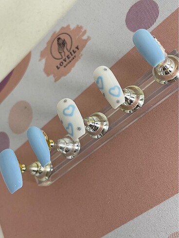 Beden Baby Blue Mavi takma tırnak