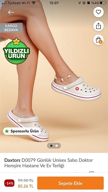 Hemşire terliği terlik