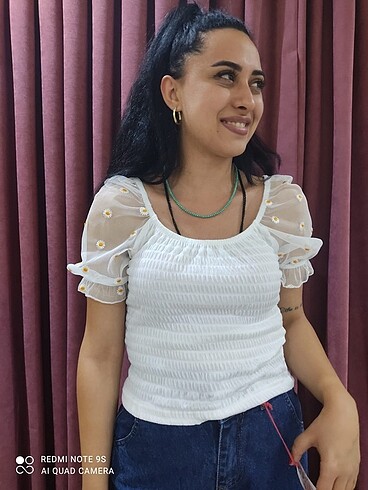diğer Beden PAPATYA DESENLİ BLUZ