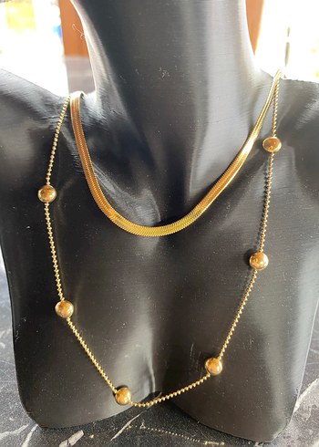 İtalyan zincirli ikili kolye - Görsel 4