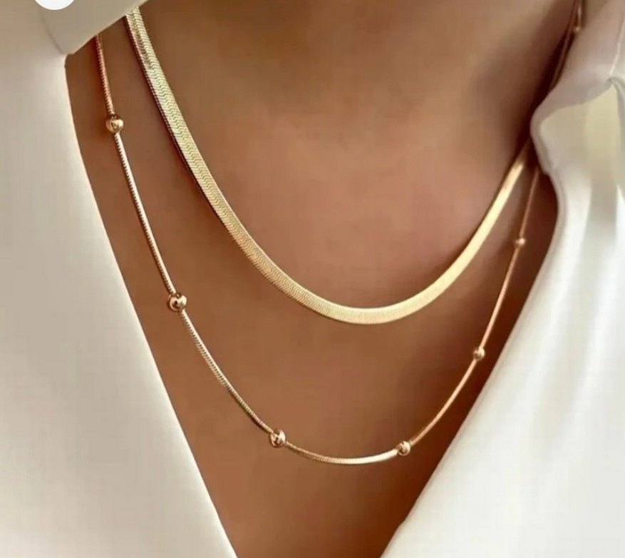 İtalyan zincirli ikili kolye - Görsel 2