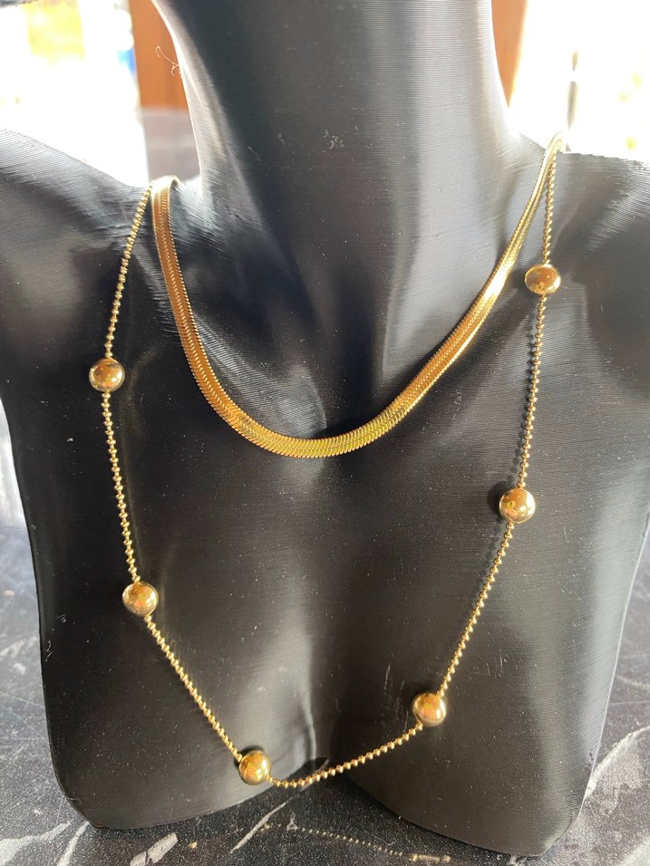 İtalyan zincirli ikili kolye - Görsel 4