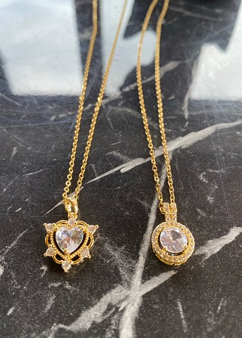 Altın Renkli  Kadın Kolye - Görsel 4