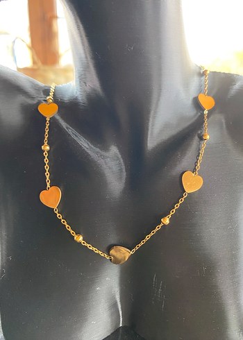 Renkli Mini Altın Zincirli Kadın Kolye - Görsel 6