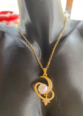 Renkli Mini Altın Zincirli Kadın Kolye - Görsel 2