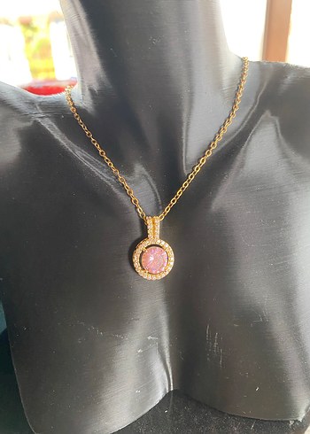 Renkli Mini Altın Zincirli Kadın Kolye - Görsel 4