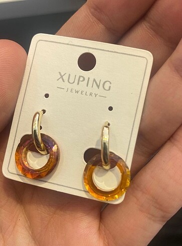  Beden Reçineli xuping küpe