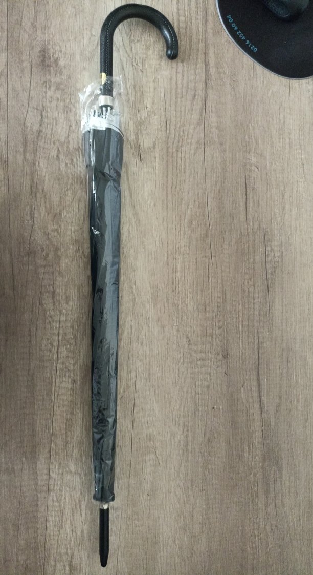 Siyah 16 Telli Baston Şemsiye - Görsel 2