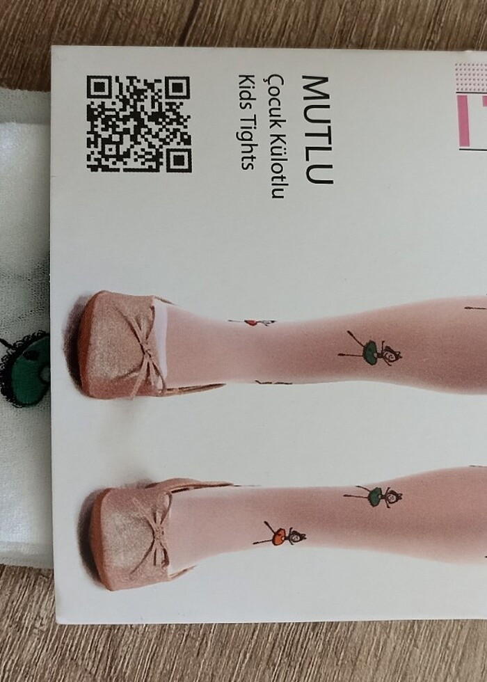 2-4 Yaş Çöp Adam Desenli Külotlu Çorap - Görsel 3