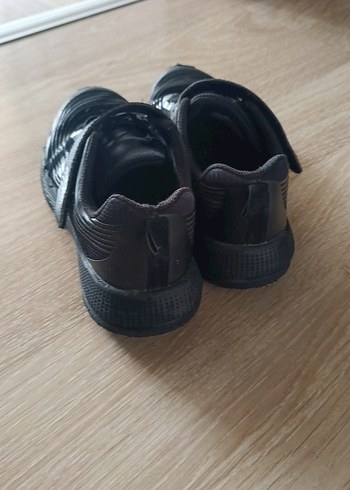 Erkek Çocuk Siyah Cırtlı Spor Ayakkabı - Görsel 3