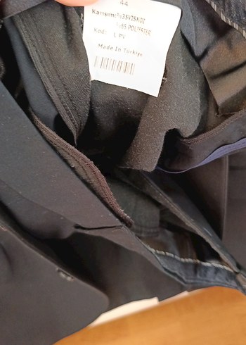 Siyah Düğmeli Erkek Takım Elbise Ceket ve Pantolon - Görsel 5