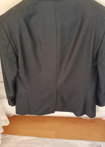 Siyah Düğmeli Erkek Takım Elbise Ceket ve Pantolon - Görsel 6