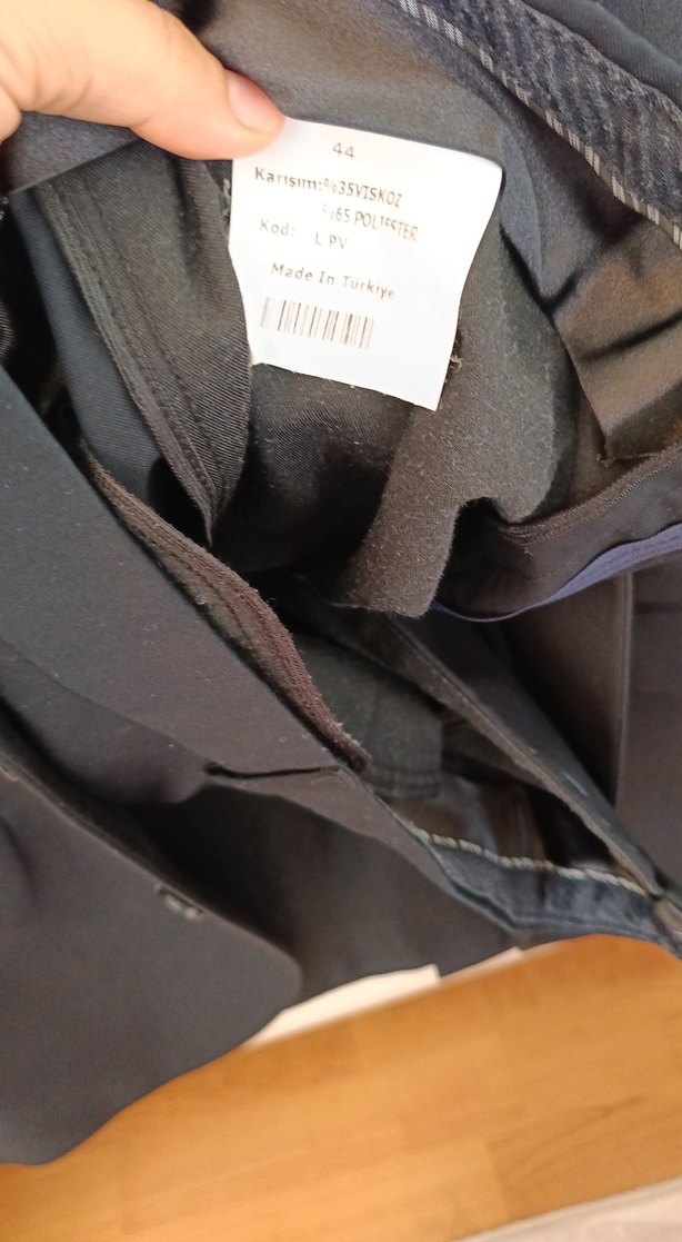 Siyah Düğmeli Erkek Takım Elbise Ceket ve Pantolon - Görsel 5