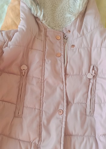 Peluş Detaylı Pembe Kaban - Görsel 2