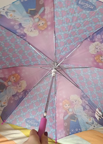 Lisanslı Elsa Frozen çocuk şemsiyesi Şemsiye si. 3 lü fiyat - Görsel 3