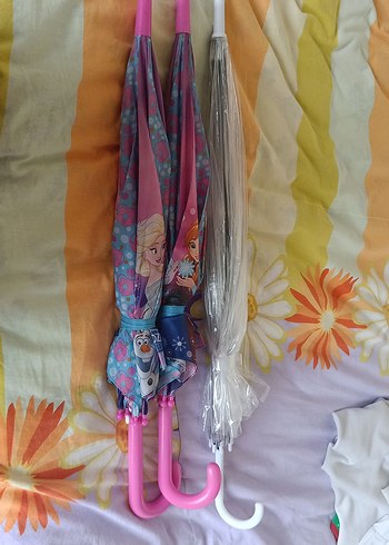 Lisanslı Elsa Frozen çocuk şemsiyesi Şemsiye si. 3 lü fiyat - Görsel 7