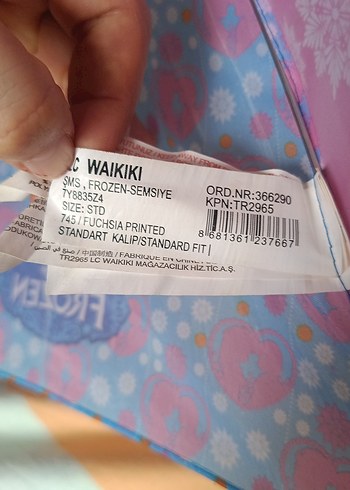 Lisanslı Elsa Frozen çocuk şemsiyesi Şemsiye si. 3 lü fiyat - Görsel 4