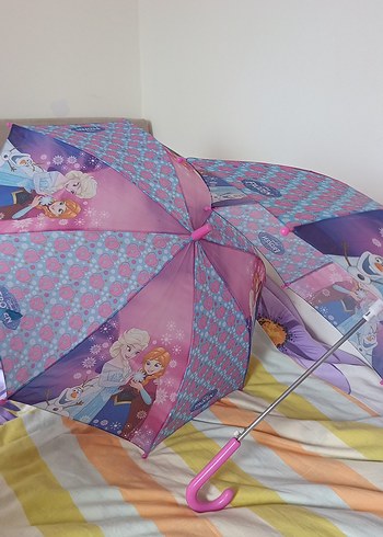 Lisanslı Elsa Frozen çocuk şemsiyesi Şemsiye si. 3 lü fiyat - Görsel 2