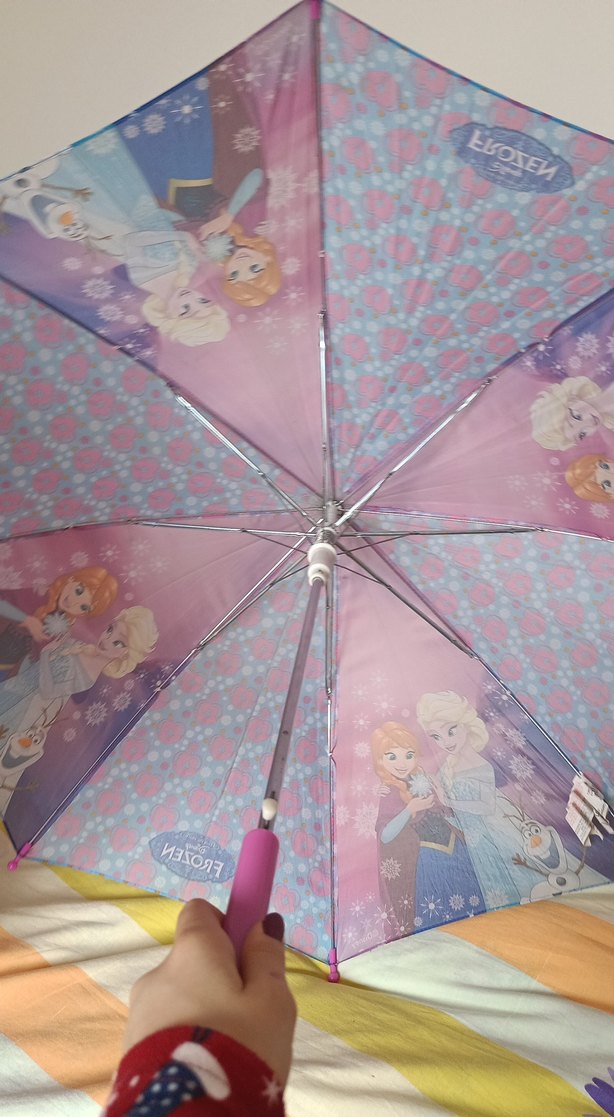 Lisanslı Elsa Frozen çocuk şemsiyesi Şemsiye si. 3 lü fiyat - Görsel 3