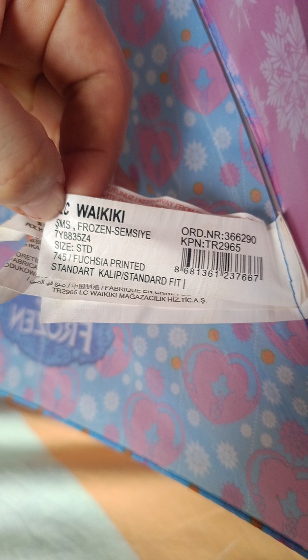 Lisanslı Elsa Frozen çocuk şemsiyesi Şemsiye si. 3 lü fiyat - Görsel 4