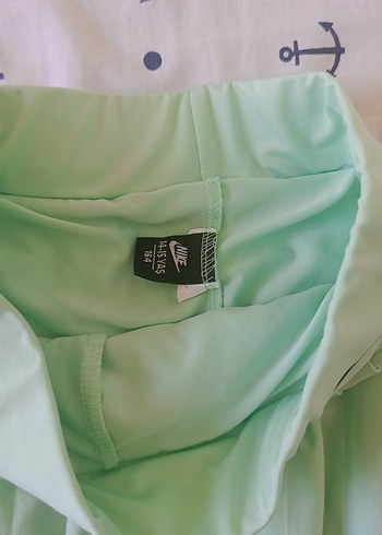13-14 Yaş Beden yeşil Renk Kız Çocuk Yeşil Pilili Etek ve Crop Top Takım