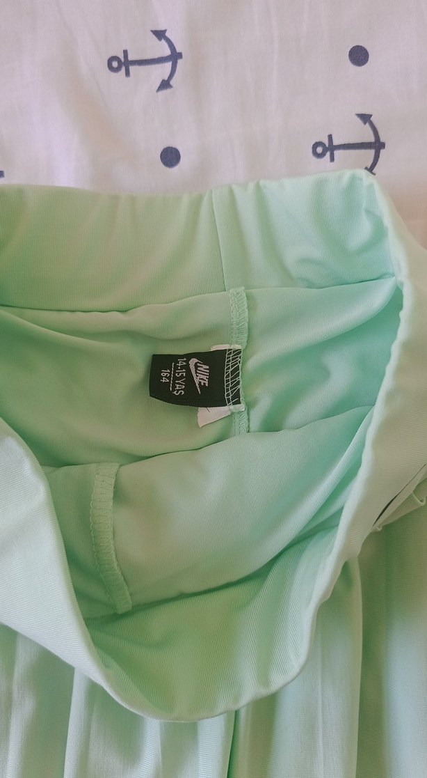 Kız Çocuk Yeşil Pilili Etek ve Crop Top Takım - Görsel 4