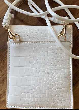 Mango Mango mini askılı beyaz çanta