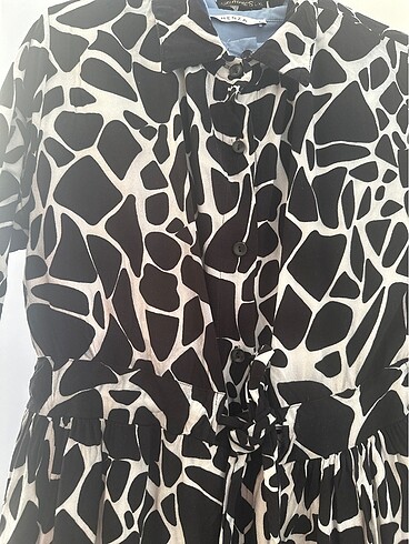 xl Beden Zebra elbise