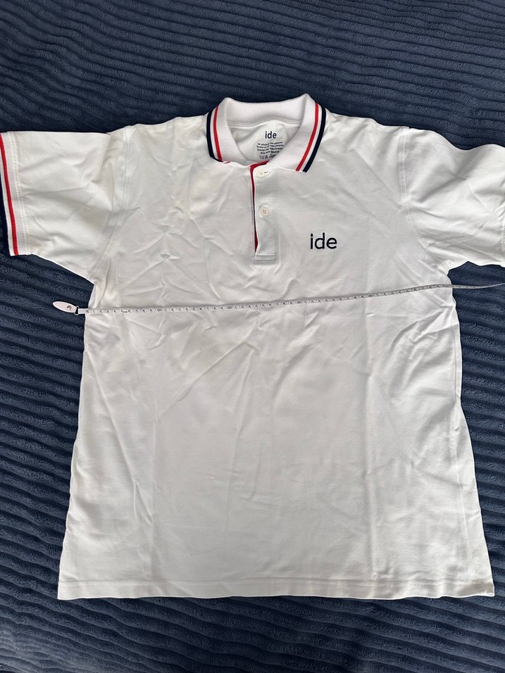 İde okulları beyaz yakalı tişört - Görsel 2