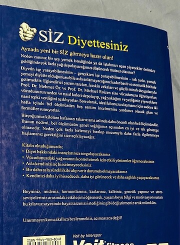 Siz Diyettesiniz kitabı