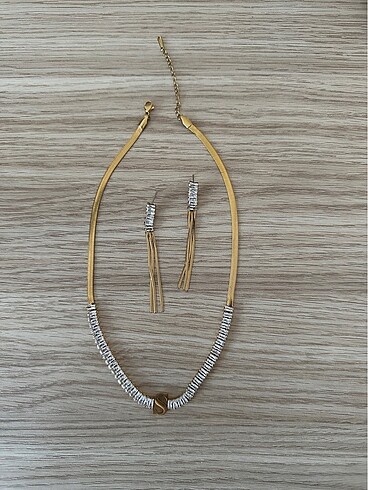 Çelik Kolye-Küpe - Görsel 2