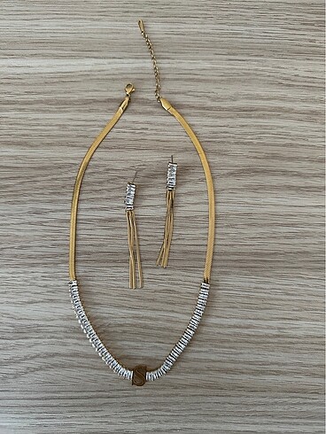 Çelik Kolye-Küpe - Görsel 3