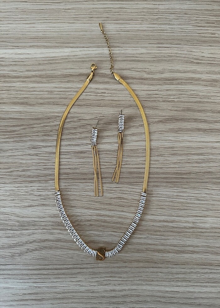 Çelik Kolye-Küpe - Görsel 2