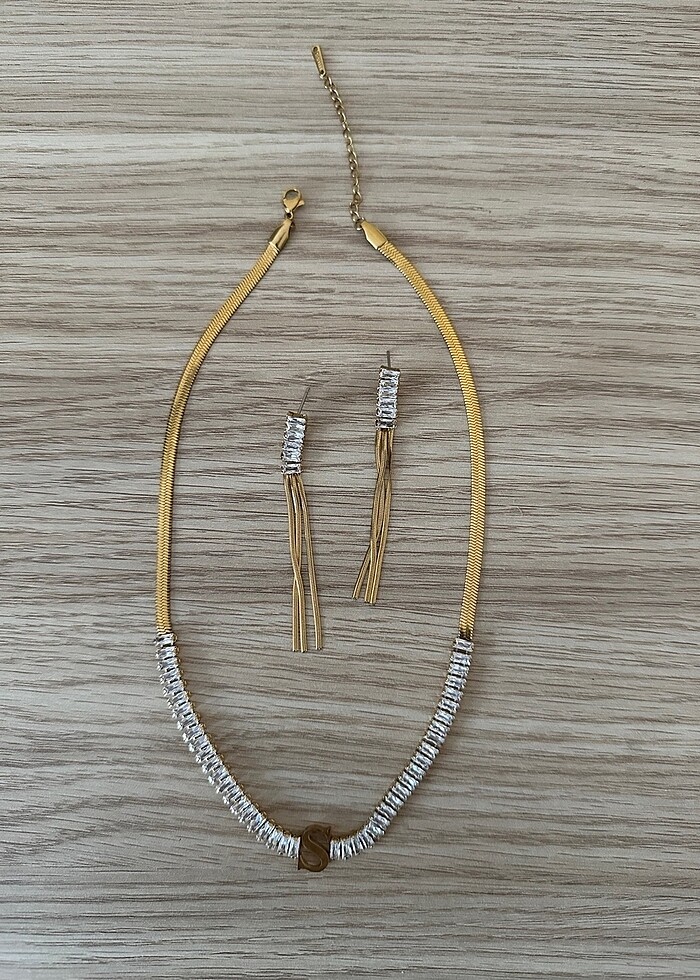 Çelik Kolye-Küpe - Görsel 3