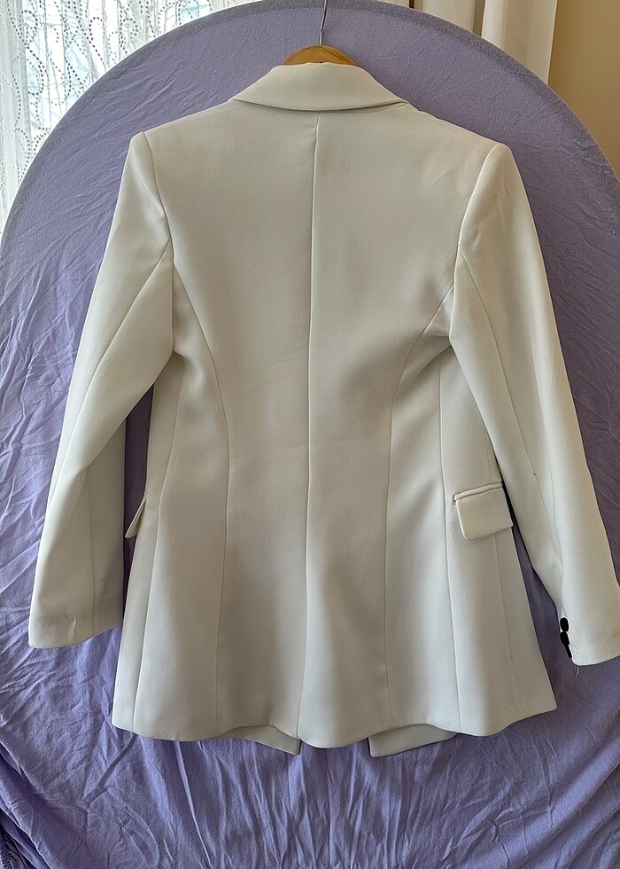 Beyaz Renk Ceket. - Görsel 4